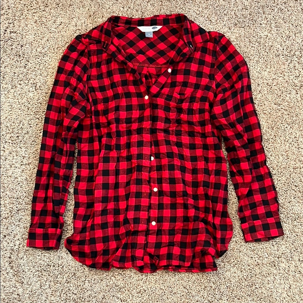 Red and Black Checkered Men's Shirt